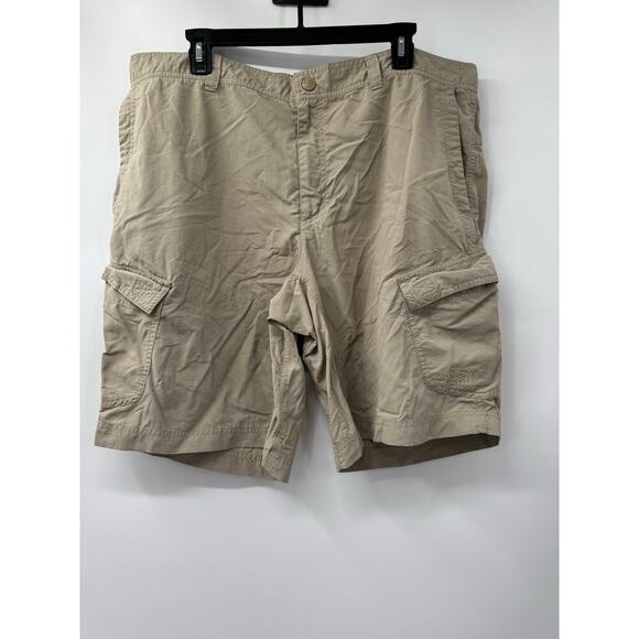 THE NORTH‎ FACE Men's Horizon Nylon Cargo Utility Hiking Shorts Beige Size 40 - Picture 1 of 8